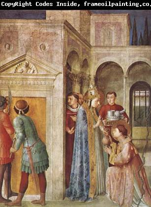 Fra Angelico St Lawrence Receiving the Church Treasures (mk08)